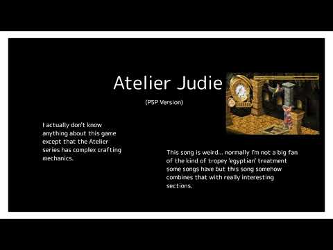 melos's vgm picks 017 - Atelier Judie (PSP) - MA・H・Ro・BA (2010)