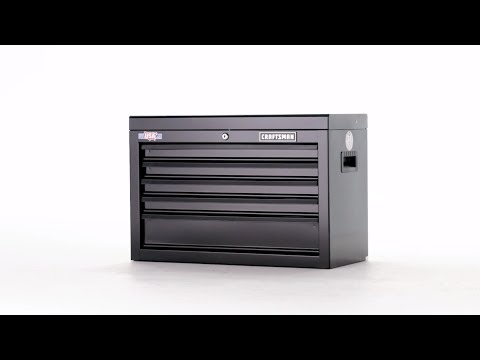 CRAFTSMAN 5-Drawer Black Steel Tool Chest (26-in W x...
