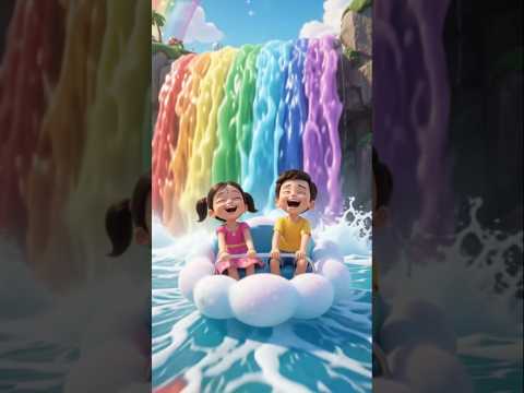 🌈 మ్యాజిక్ బటన్ నొక్కితే రైన్‌బో వరల్డ్‌లోకి! 😱✨ | Rainbow World Adventure #Shorts #bujjipalukulu