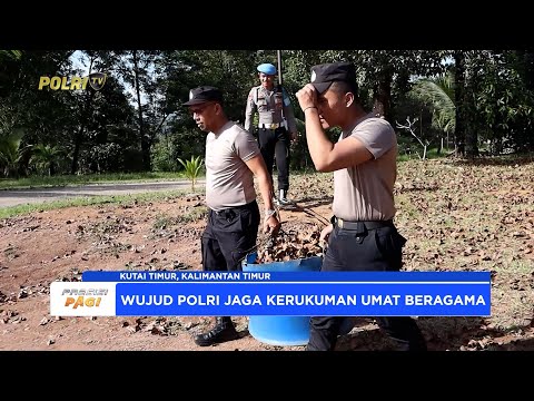 POLRES KUTAI TIMUR GELAR BAKTI RELIGI DI PURA, JELANG HARI BHAYANGKARA KE-79
