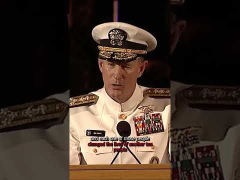 Motivation | Admiral William H. McRaven's U.T. Graduation speech on HOW TO CHANGE LIVES