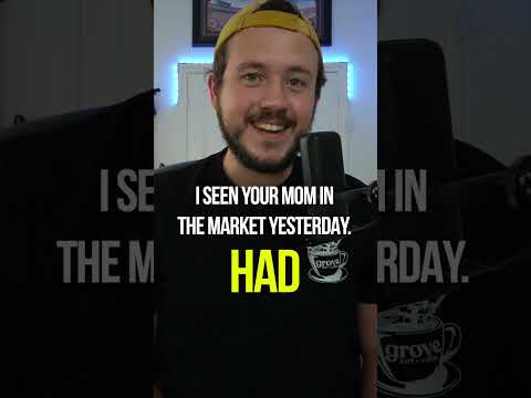 Seen vs. Saw - COMMON ENGLISH MISTAKE - English Class