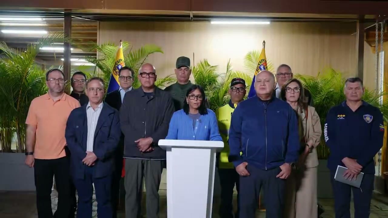Delcy Rodríguez informa de 32 muertos hasta ahora tras 2 terremotos, 25 junio 2026 a la 1 a.m.