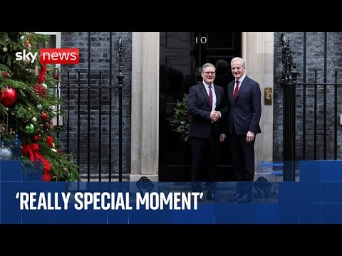 Keir Starmer welcomes Norwegian PM to Downing Street
