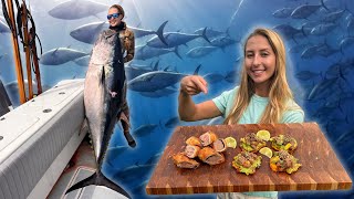 How to Make Tuna Basil Rolls & Patacones (Catch & Cook)