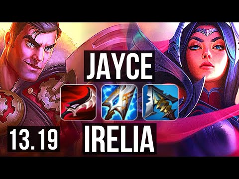 JAYCE vs IRELIA (TOP) | 71% winrate, Rank 7 Jayce, 10/3/10, Godlike | TR Challenger | 13.19
