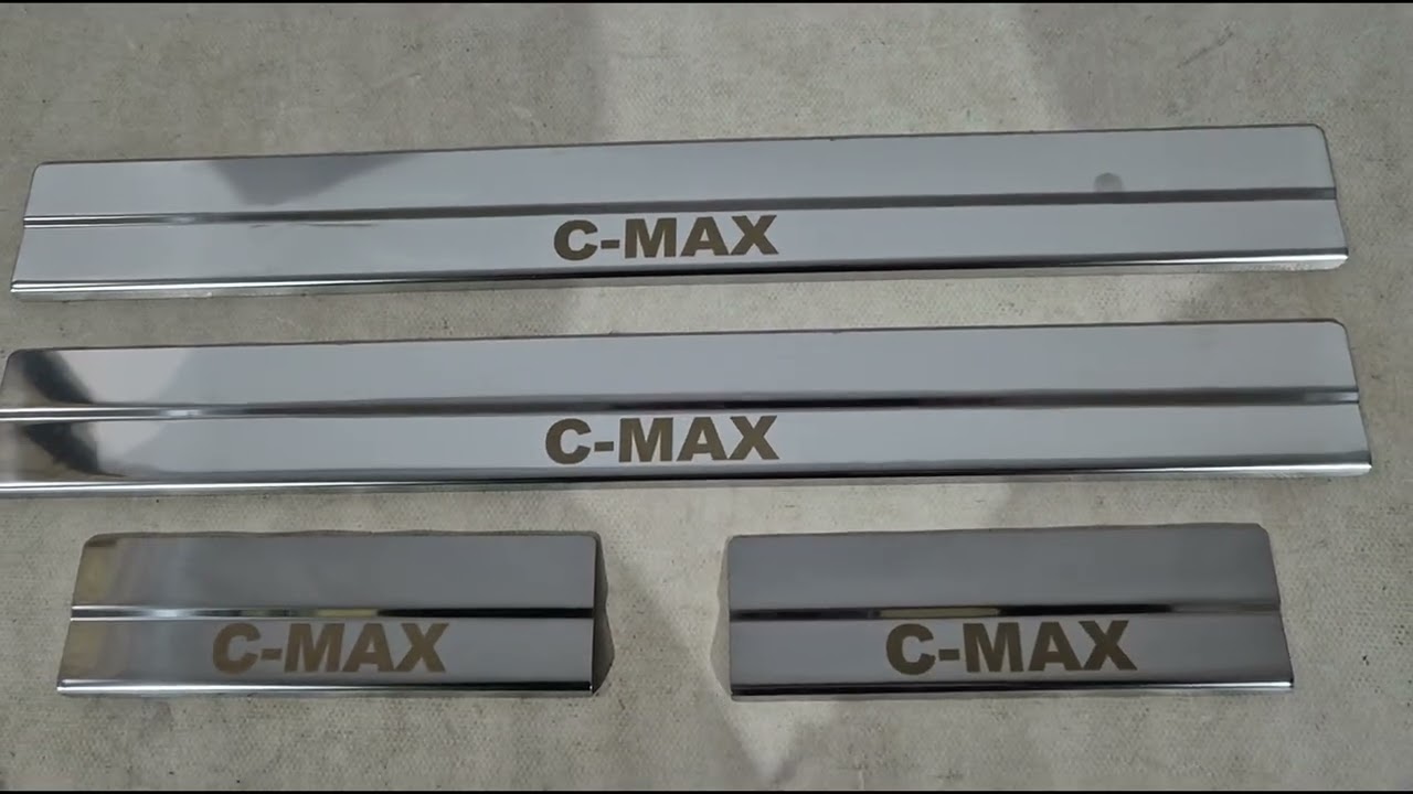 Ford C-Max 2004–2010 Ruostumattomat kynnyslistat (4 kpl) Video 1