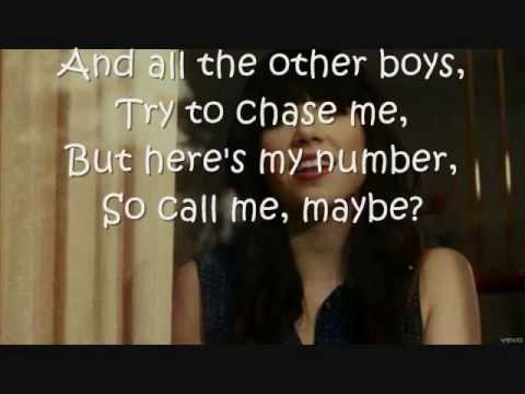 Carly Rae Jepsen: call me maybe [instumental/karaoke] lyrics
