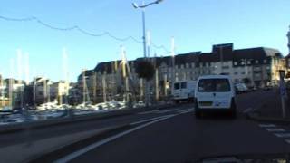 preview picture of video 'Driving Along Quai Morand & Rue Saint Vincent, Paimpol, Côtes d'Armor, Brittany 12th October 2009'