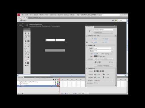 Flash Dropdown Menu, Learn flash, flash tutorial, actionscript, flash training, flash classes