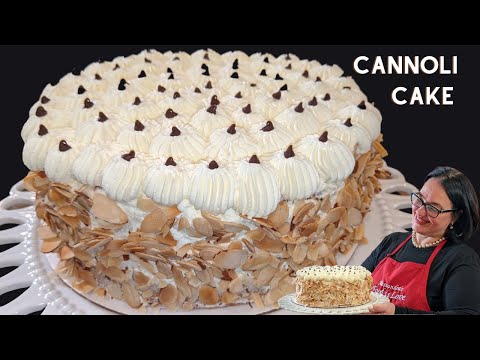 The most AMAZING Cannoli Cake  Recipe- American Cassata SECRET recipe--Revealed.