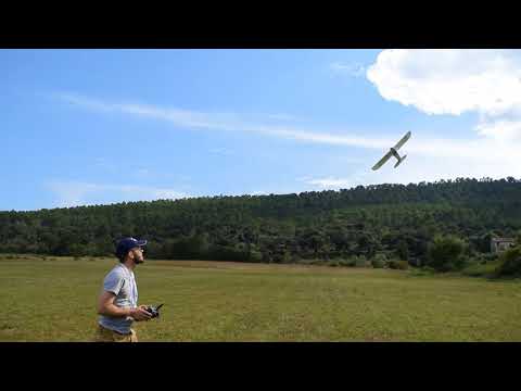 Flite test Simple Cub Scratch build maiden flight