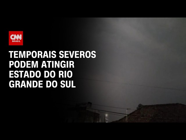Previsão do tempo: Temporais severos podem atingir estado do Rio Grande do Sul | CNN PRIME TIME