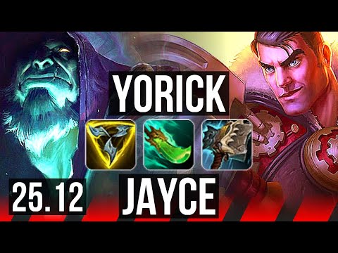 YORICK vs JAYCE (TOP) | 5k comeback, Rank 23 | NA Challenger | 25.12