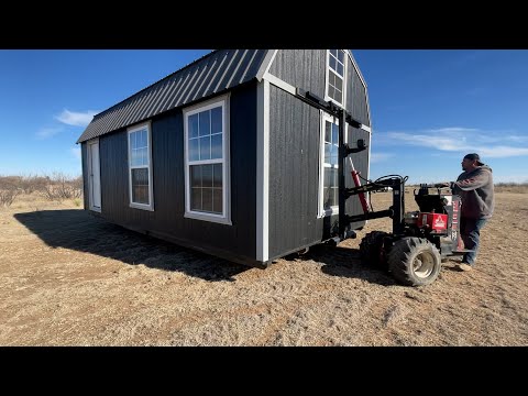 DELIVERING MY 12X24 FOOT SHED!!
