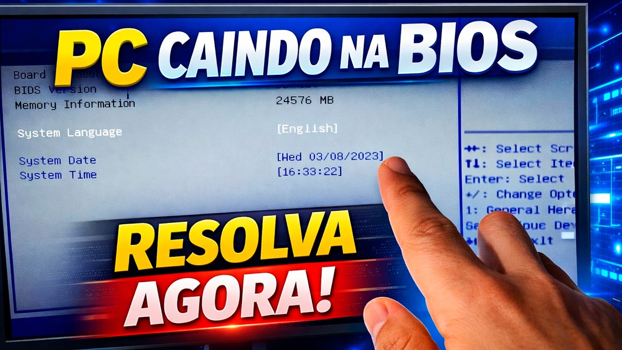 TODAS AS VEZES QUE EU LIGO MEU NOTEBOOK OU COMPUTADOR CAI DIRETO NA BIOS COMO RESOLVER!