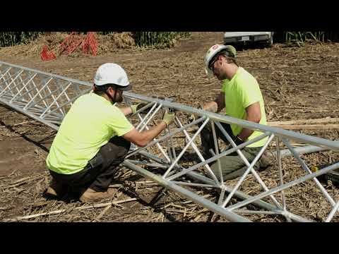 Double K Met Tower installation