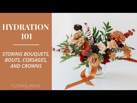 Flower Hydration 101 -  How to Store Bouts, Corsages, and Bouquets