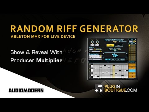 Free Download Random Riff Generator Pro 2 MAX For LiVE-SYNTHiC4TE
