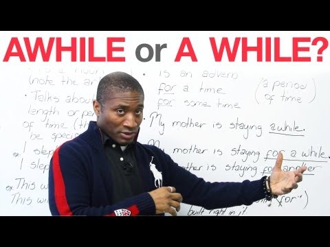 A WHILEかAWHILEか？ (A WHILE or AWHILE?)