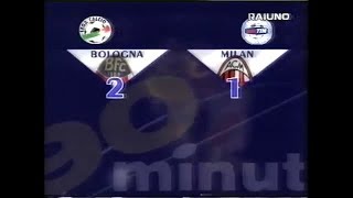 2000-01 (2a - 15-10-2000) Bologna-Milan 2-1 [Bia,Shevchenko,Piacentini] Servizio 90°Minuto Rai1