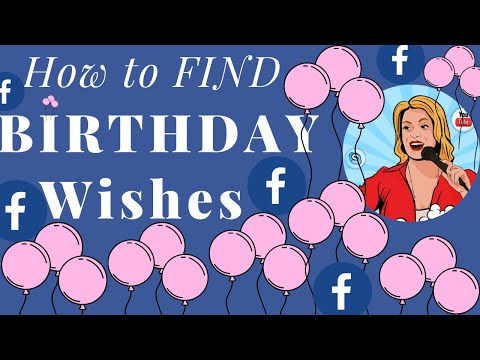 YouTube video about: How do I see all my birthday wishes on facebook?