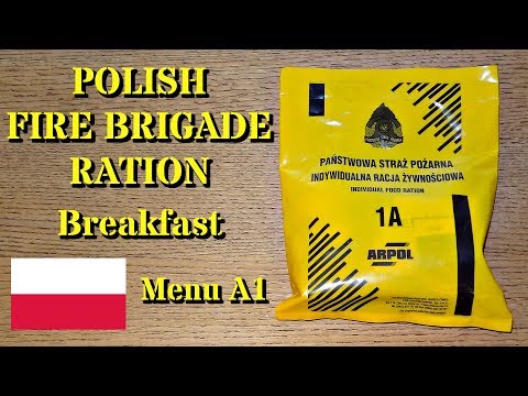 MRE Review: Polish Fire Brigade Ration -- Breakfast Menu A1 (or 1A?)