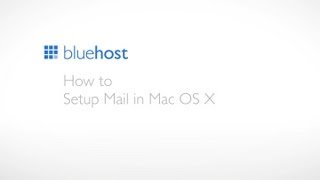How to setup Mail in Mac OS X