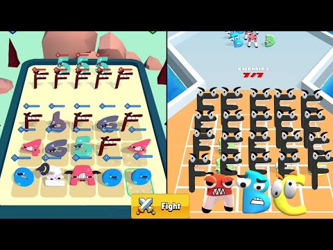 Merge 'Alphabet Lore | Number Lore vs Alphabet Run: Letter Go Abc Lore Game