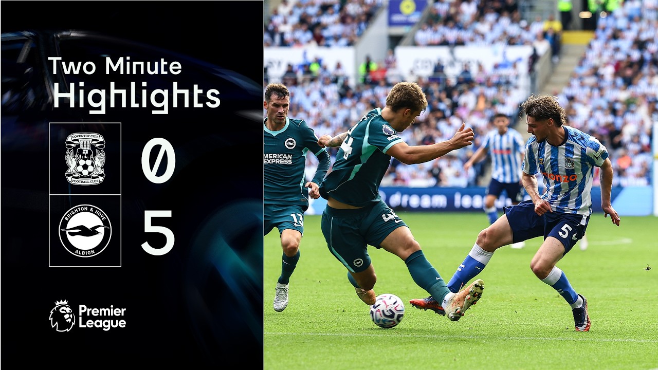 Coventry City FC 0 - 5 Brighton & Hove Albion FC highlights