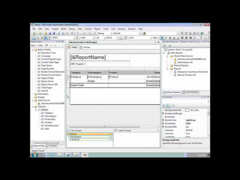 SSRS Part 3 Demo4 - Defining the Report Layout.mp4
