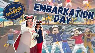 Finally Onboard! Disney Adventure Maiden Voyage 🚢✨ Disney Cruise Line Embarkation Day Vlog