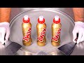 I Turn TWIX Drinks Into Ice Cream Rolls 30 C ASMR