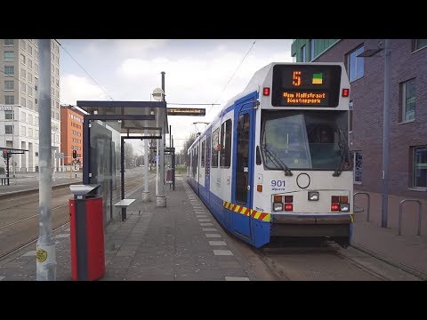 Netherlands, tram 5 ride from Amstelveen Stadshart to Uilenstede