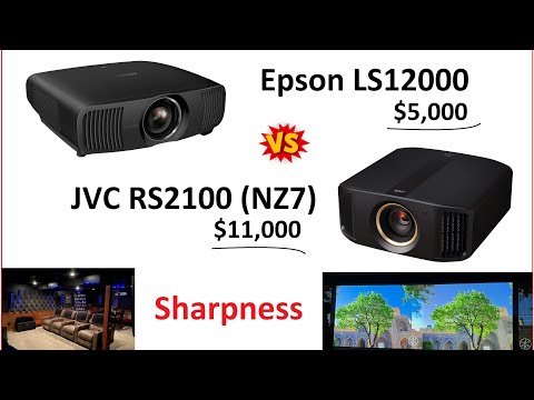JVC RS2100 (NZ7) vs Epson LS12000 - Sharpness Test