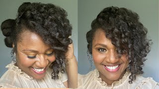 THIS natural hair updo is the easiest go-to summer hairstyle!