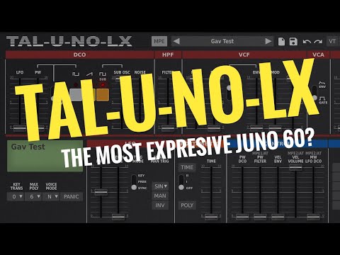 TAL-U-NO-LX: This Juno-60 Synth Plugin Just Got Better (iPad, Mac, Windows, Linux, MPE Update)