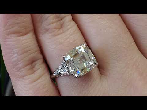 5.35 ct Tiffany & Co Platinum Legacy Cushion Cut Diamond Engagement Ring 5.07 F/VVS1 $570k