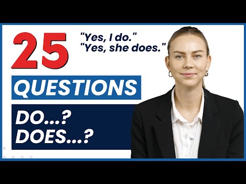 25の質問 現在単純時制の例文 英語文法を学ぶ (25 Questions Present Simple Tense Example Sentences Learn English Grammar)