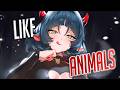 Nightcore Animals Female Version Lyrics