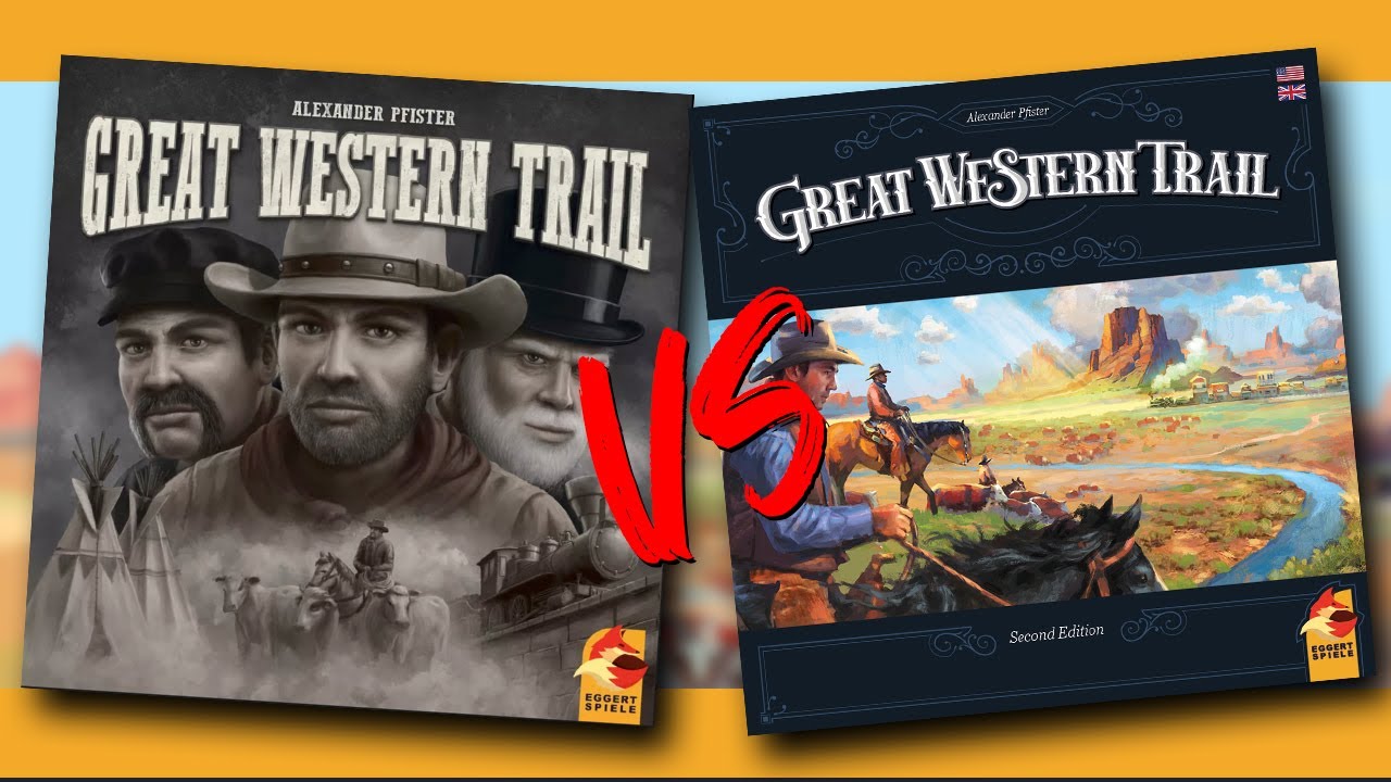 Great Western Trail 2.0 - Material Comparison (Old VS New)