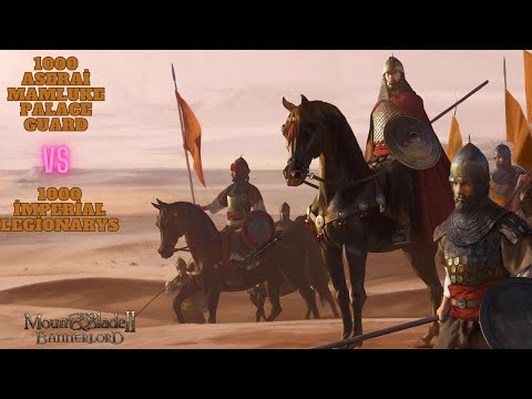 1000 Aserai Mamluke Palace Guard vs 1000 İmperial Legionary (Bannerlord Big Battle)
