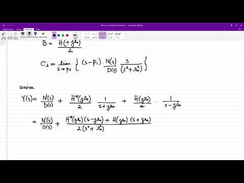 Aplicações de transformada de Laplace - Resposta em frequência