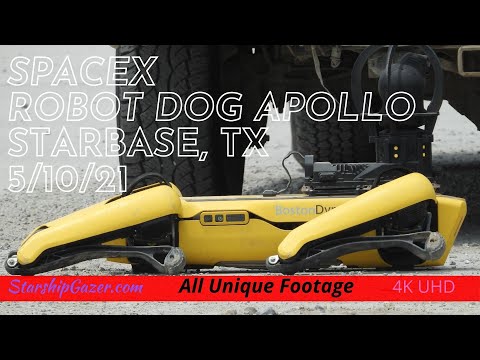 SpaceX Starbase TX Robot Dog Apollo All Unique Footage Boca Chica Beach Texas Star Base Launch Pad