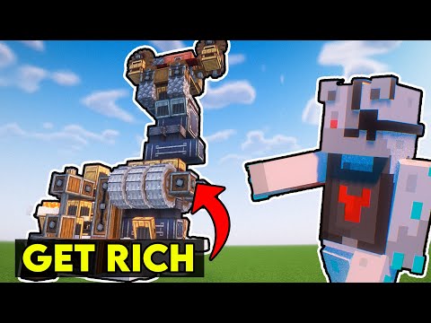 Minecraft Create Mod Gold Farm Tutorial | Get Rich with this Machine!