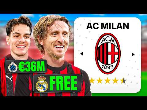 I Rebuild AC MILAN With Their NEW TRANSFERS!