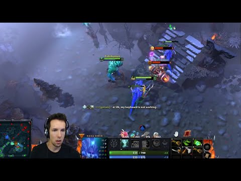 Grubby micro on Naga illusion to body block & kill Invoker + ES