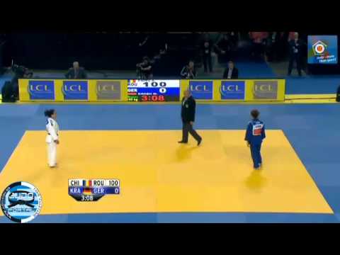 European Judo Championships Montpellier 2014 Bronze -52kg CHITU Andreea (ROU) -  KRAEH Mareen (GER)