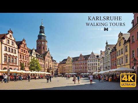 Stadtrundgang durch Karlsruhe, Deutschland 🇩🇪 - 4k_Karlsruhe-Rundgang