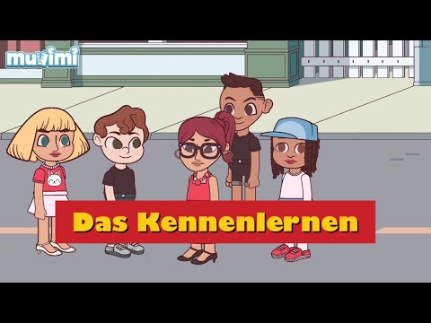 Das Kennenlernen, Deutsch für Kinder, das Kennenlernen, Hobbys, Fragen, erste Kontakte, gern.